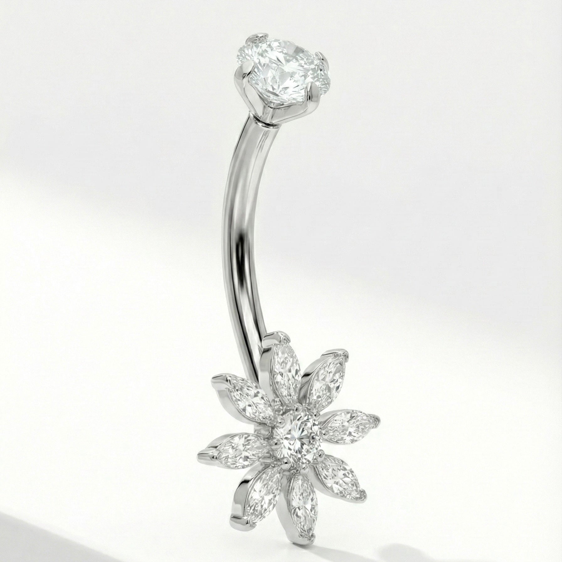 Bauchnabelpiercing Titan Bananabell Blütenstern