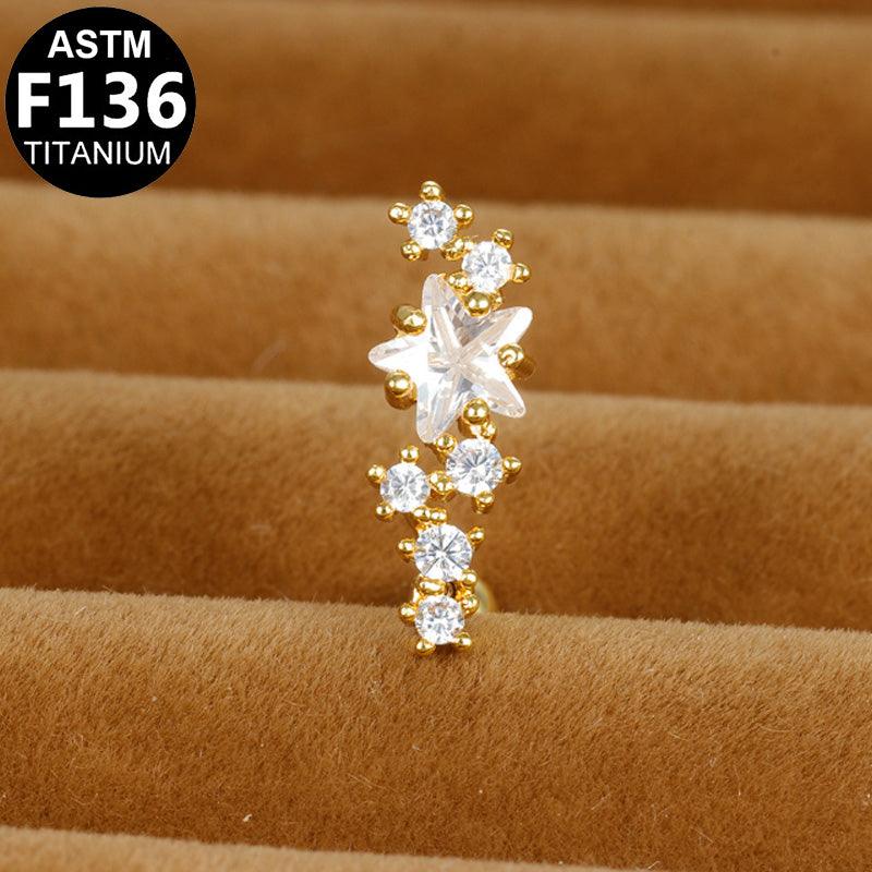 Labret aus TITAN mit Sternschnuppe